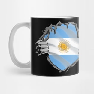 Proud Argentina Flag, Argentina gift heritage, Argentinian girl Boy Friend Mug